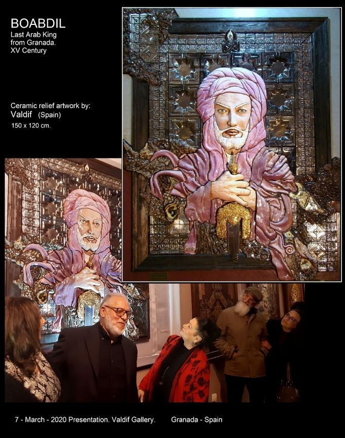 El 7 de Marzo 2020  fue la presentación de mi obra BOABDIL, ÚLTIMO REY ÁRABE DE GRANADA, en mi galería en Cenes de la Vega (Granada) 